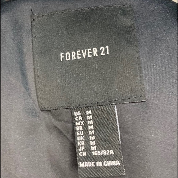 FOREVER 21 Fuzzy Black Jacket - Picture 4 of 5